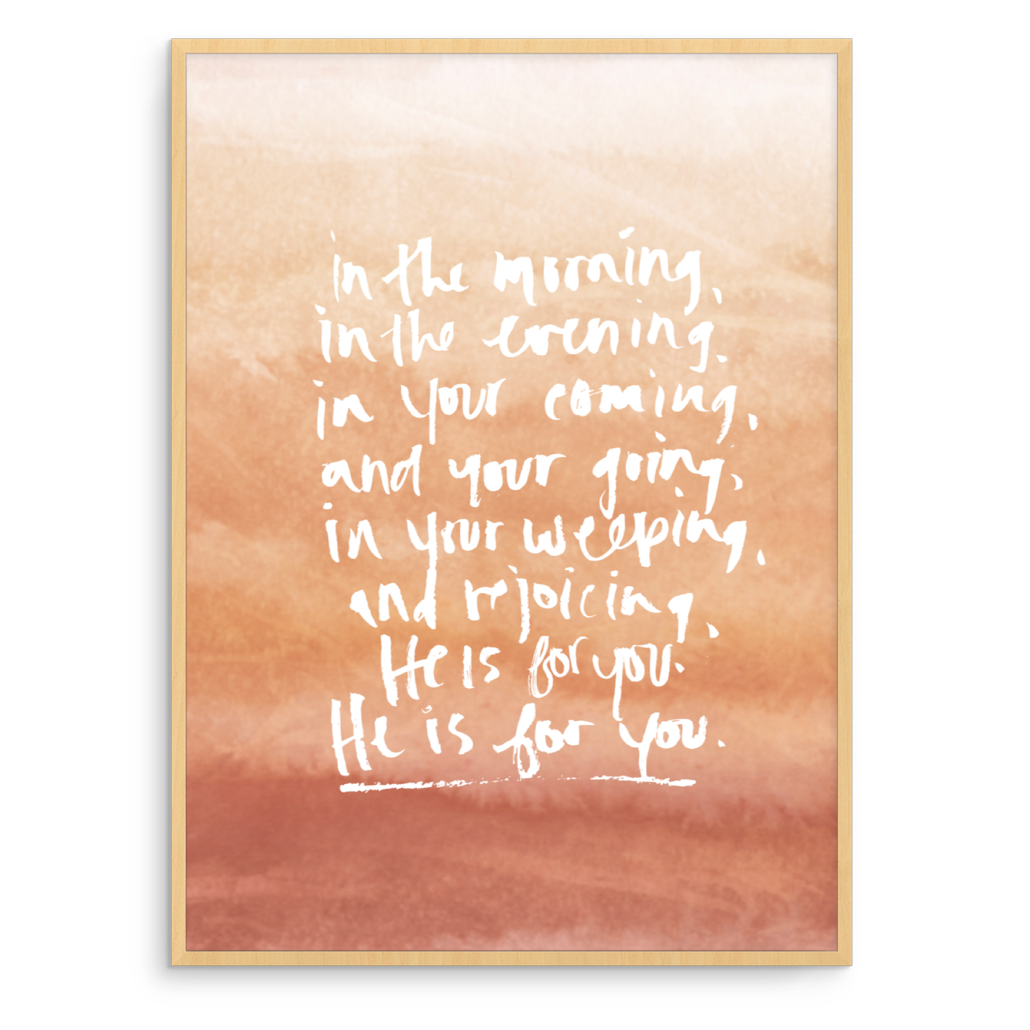OMBRE BLESSING LYRICS - 8x10 PRINTS