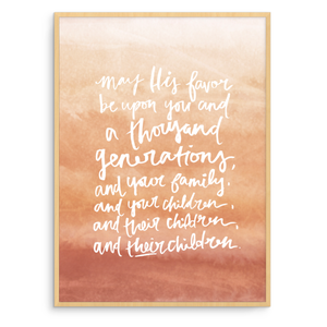 OMBRE BLESSING LYRICS - 8x10 PRINTS